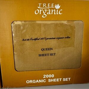 Queen Sheet Set - Solid Brown Suntan / Dark Mustard - NEW!
